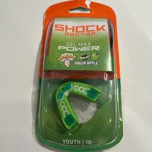 Shock Doctor Gel Max power sour green apple Mouthguard youth 10-
